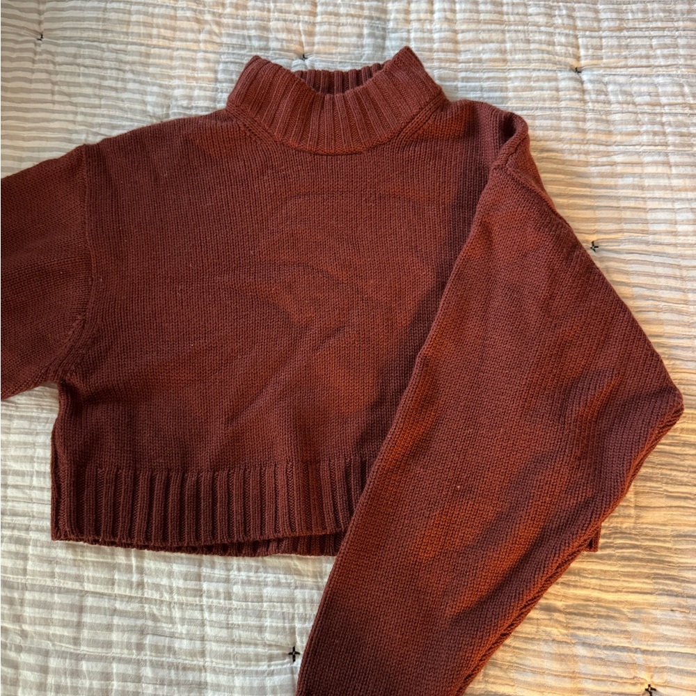 Wilfred Cropped Mockneck Sweater